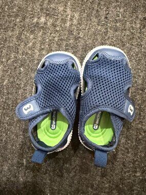 BMCiTYBM Navy Mesh Toddler Sandals Closed Toe Water Shoes Size 5T